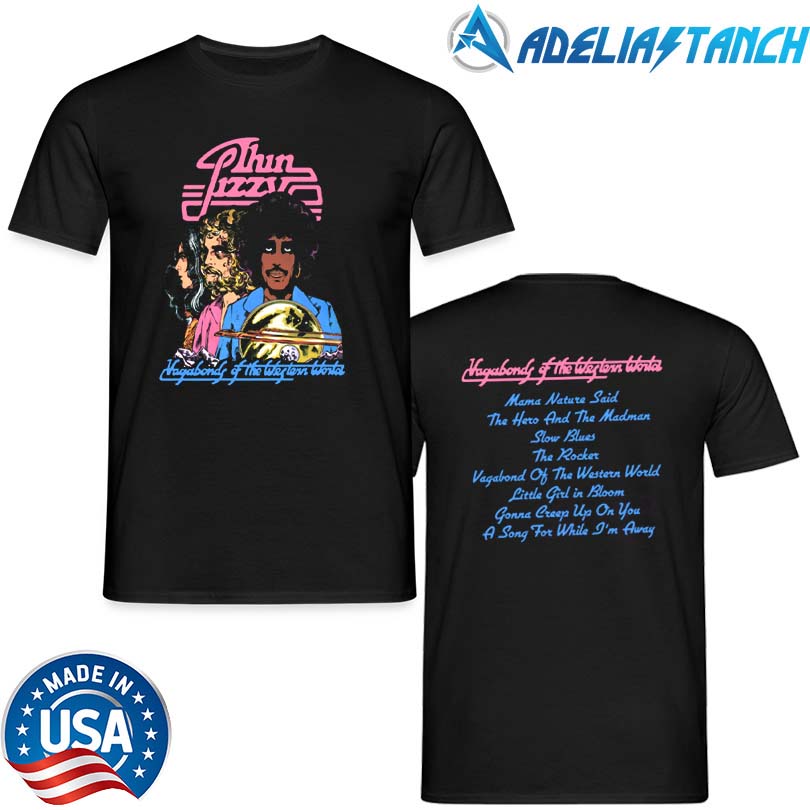 Official Thin Lizzy Vagabonds Tracklist Merch