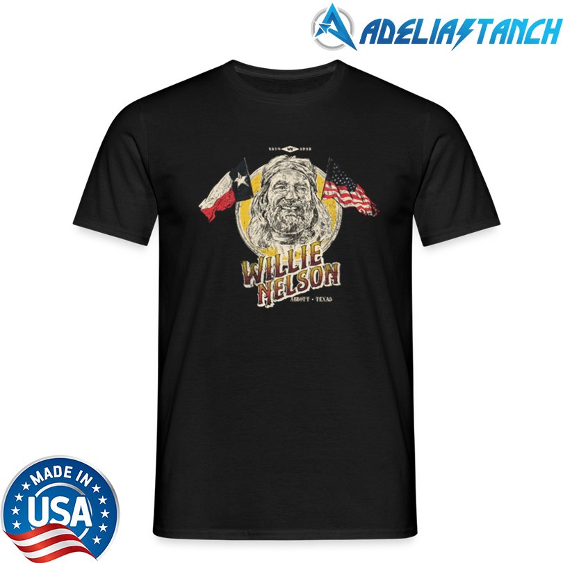 Official Willie Nelson Flag Portrait T-Shirt