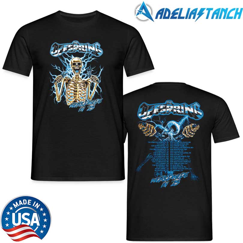 Offspring Spark Plug Skeleton 2025 Tour T-Shirt