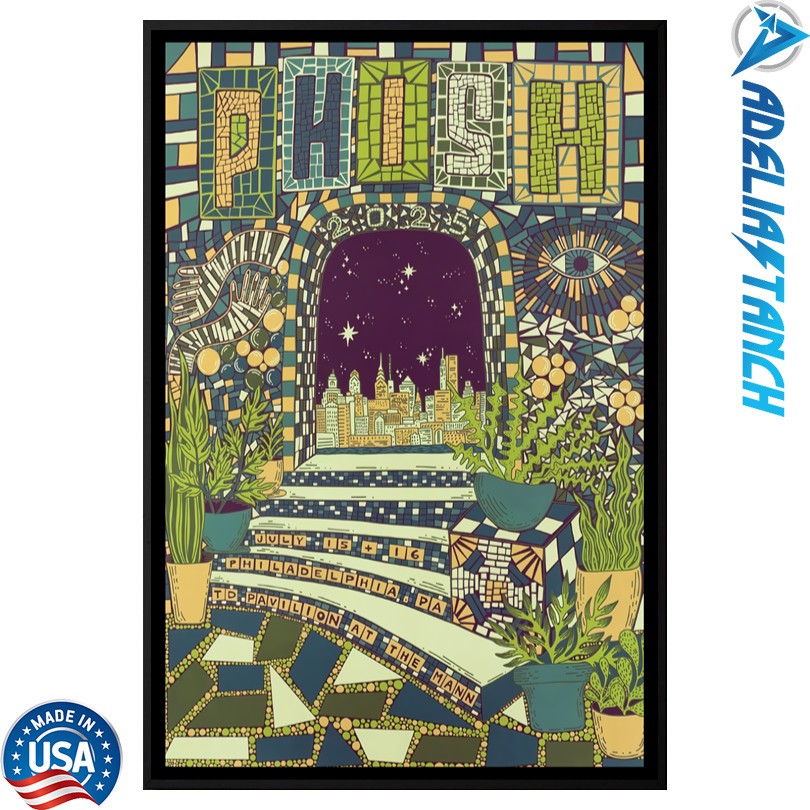 Phish July 15 16, 2025 TD Pavilion at The Mann Philadelphia, PA Poster