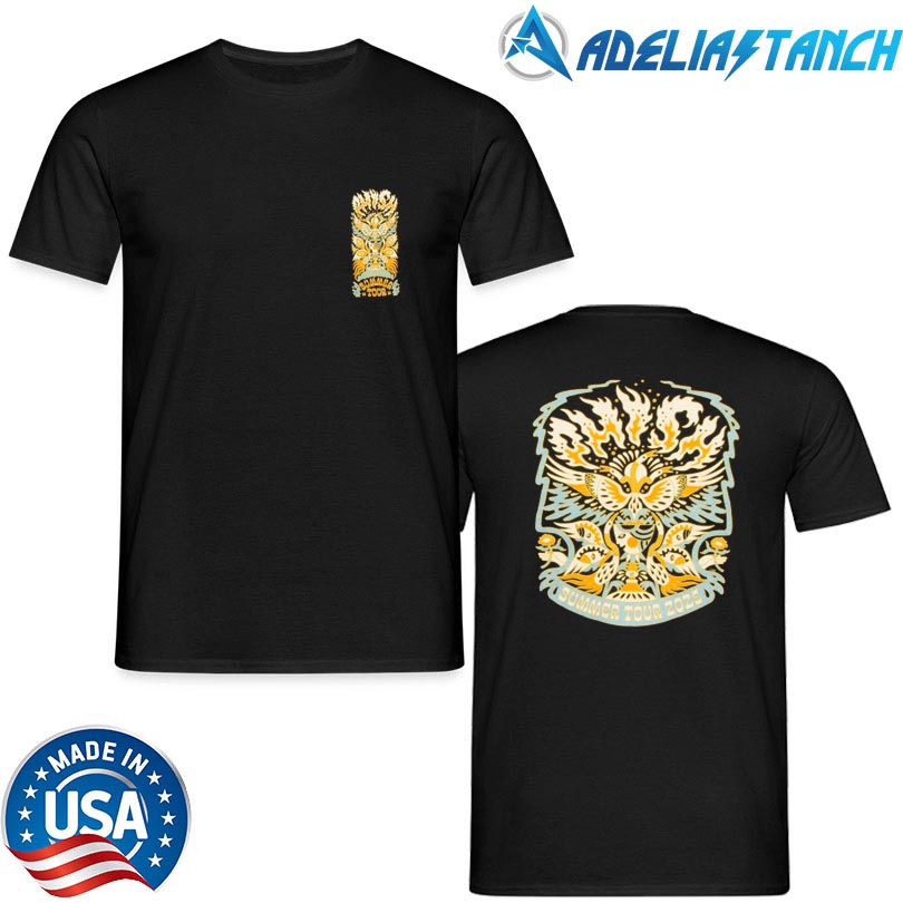 Phish Summer Tour 2025 Flaming Bird Head Shirt