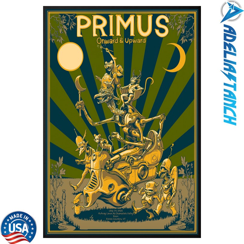 Primus Jul 19 2025 Midway Lawn at Champlain Valley Expo. Essex Junction, VT Poster