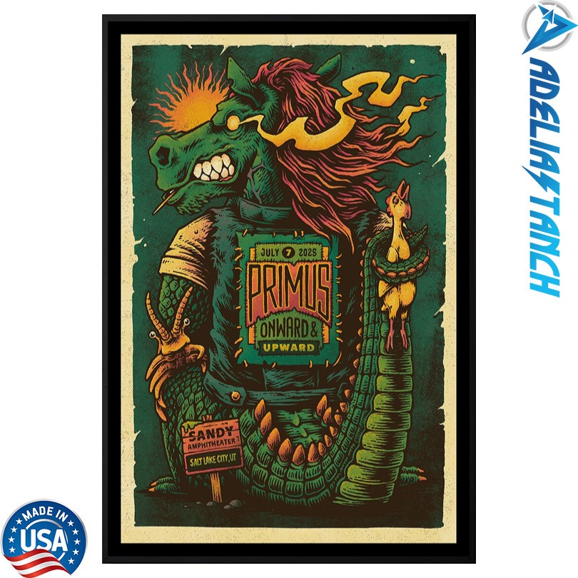 Primus July 7 2025 Sandy Amphitheater Salt Lake City UT Poster