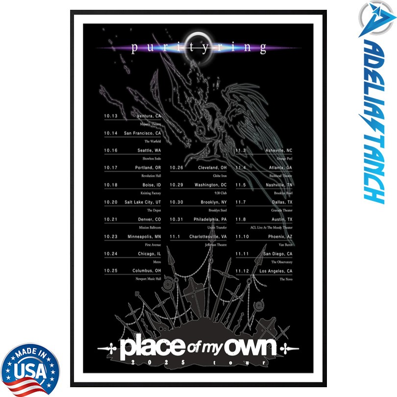 Purity Ring Place Of My Own Tour 2025 Poster