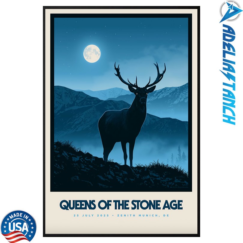Queens Of The Stone Age Jul 25 2025 Zenith München Munich, Germany Poster
