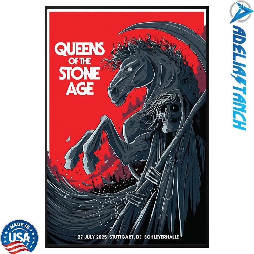 Queens Of The Stone Age Jul 27 2025 Schleyerhalle in Stuttgart DE Poster