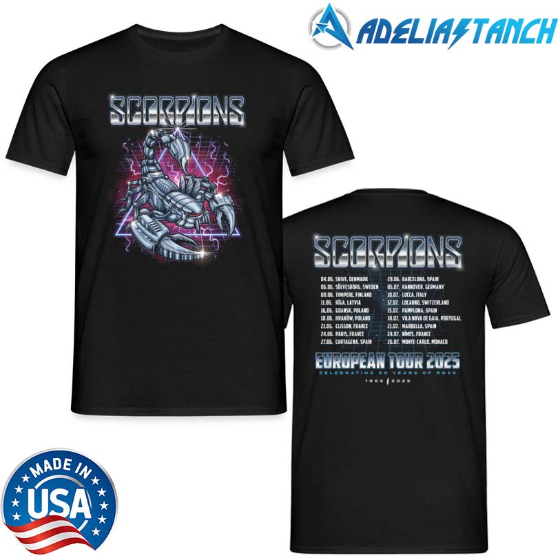 Scorpions European Tour 2025 Robotic Shirt