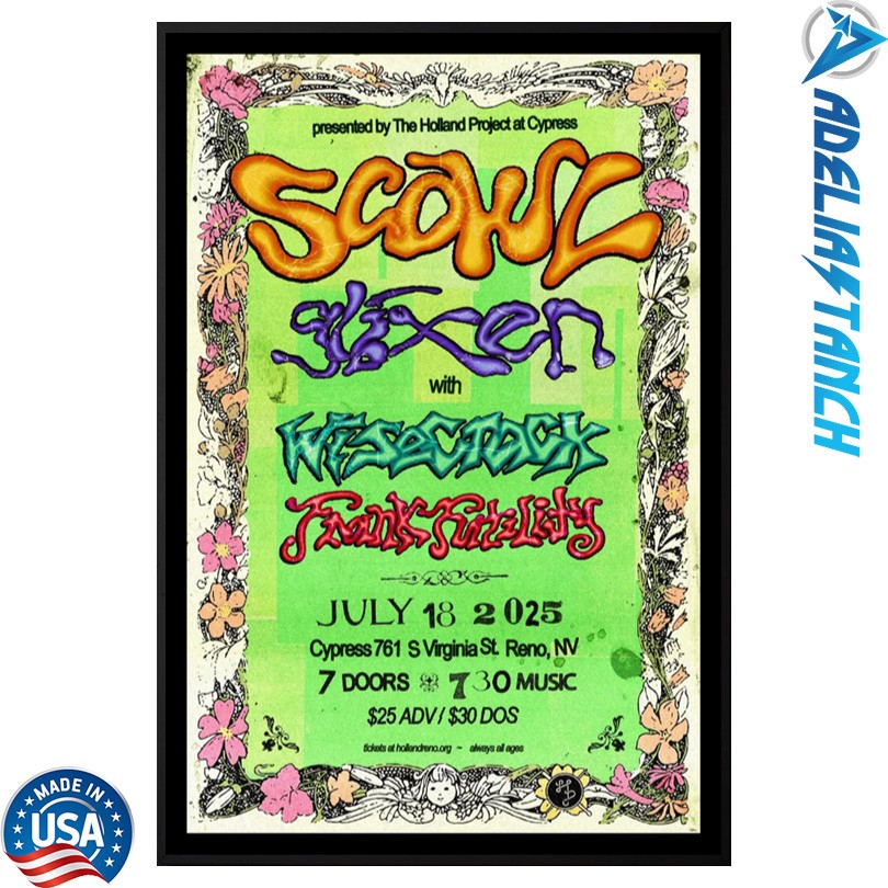 Scowl Virginia St. Reno NV 7 18 25 Event Poster