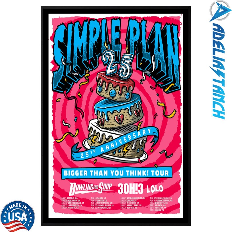 Simple Plan 25th Anniversary Poster