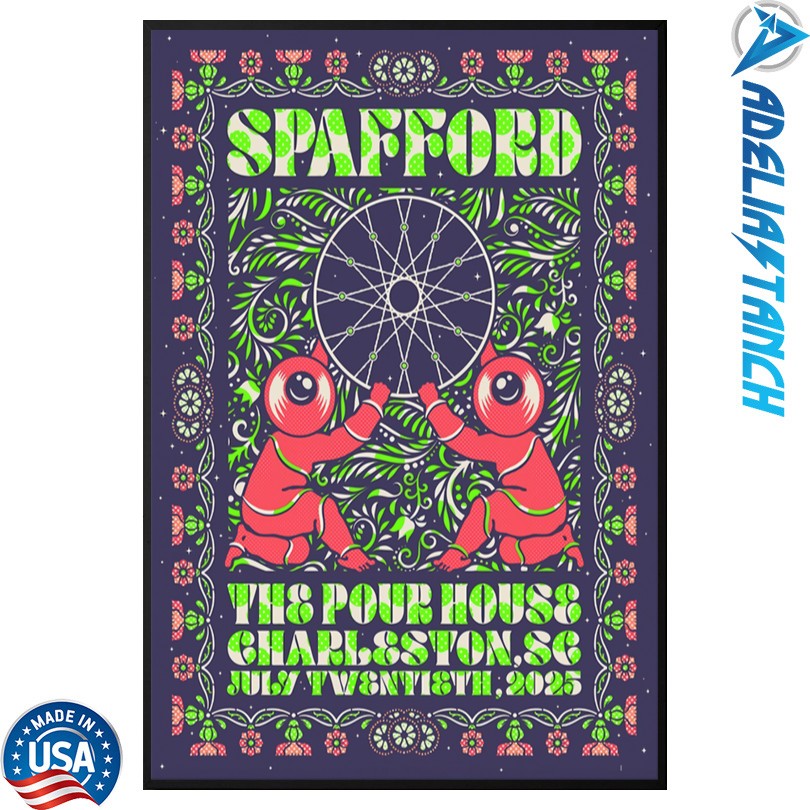 Spafford July 20 2025 Charleston, SC The Charleston Pour House Poster