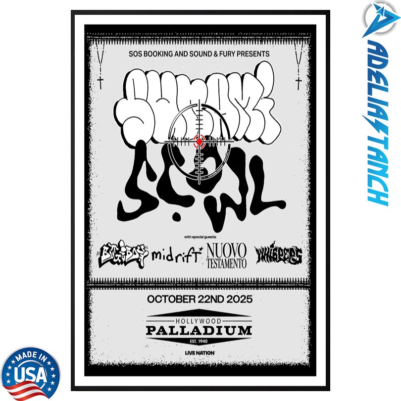 Sunami x Scowl Los Angeles, CA 11 22 2025 Tour Poster