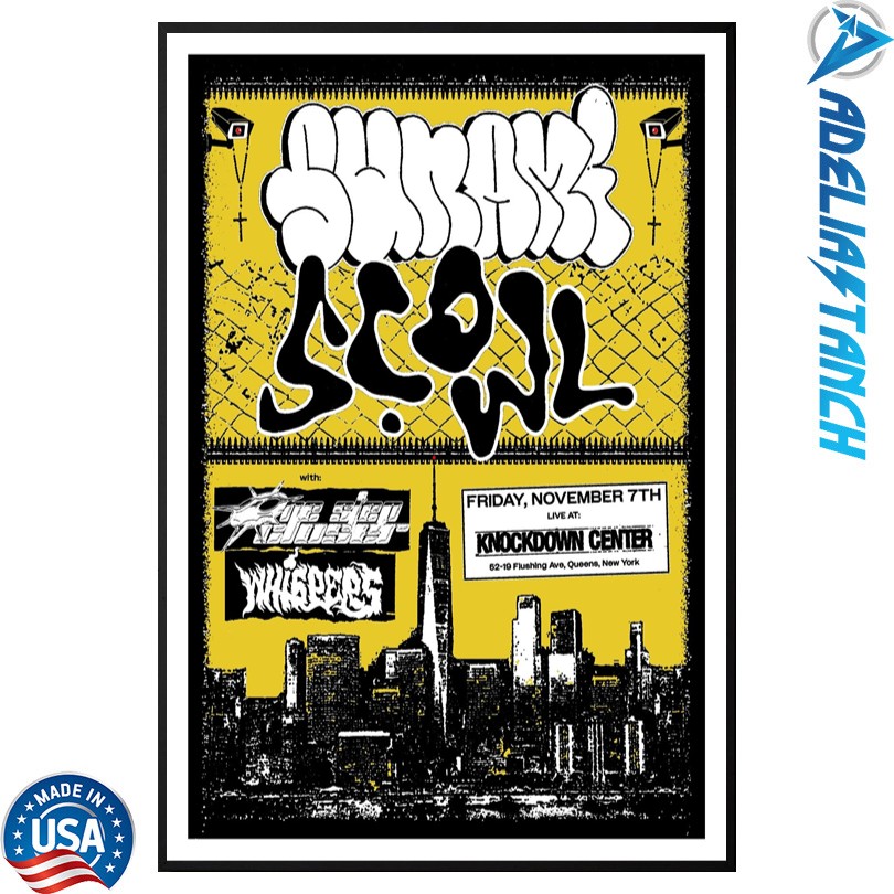 Sunami x Scowl November 7 2025 Knockdown Center Queens NY Poster