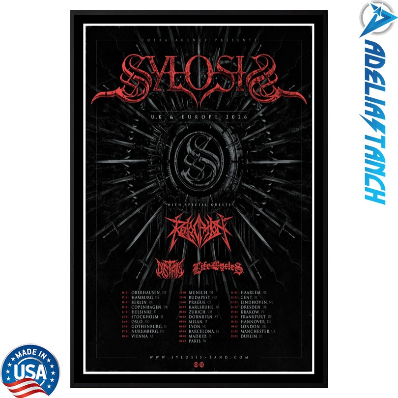 Sylosis UK & Europe Tour 2026 Poster Limited