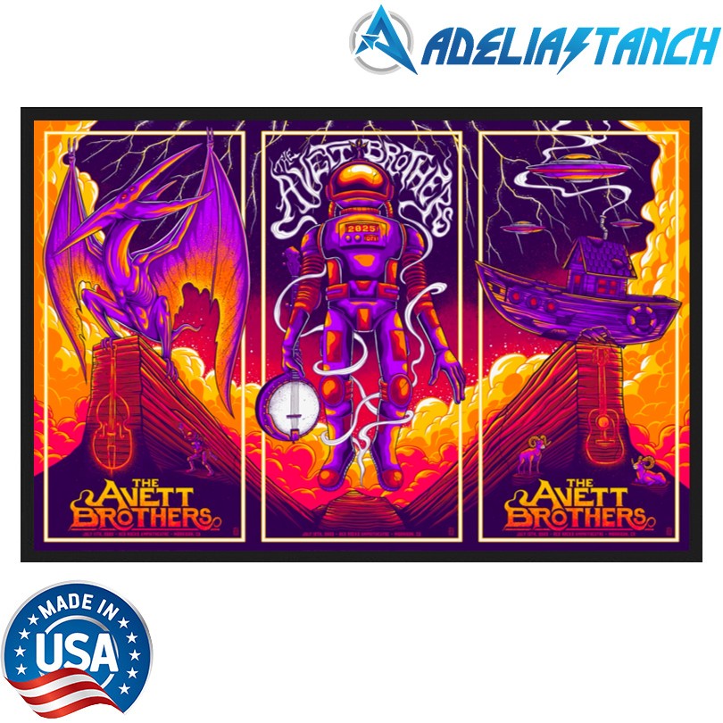 The Avett Brothers Red Rocks July 11-13 2025 Tour Poster