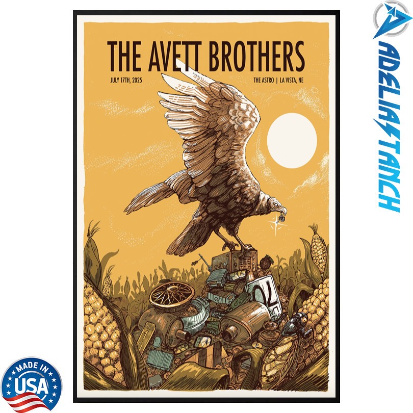 The Avett Brothers The Astro La Vista, NE 7 17 25 Tour Poster
