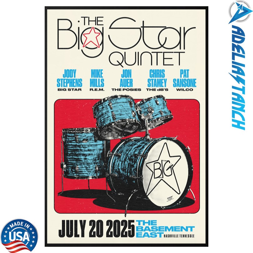 The Big Star Quintet Nashville, TN 7 20 25 Event Poster