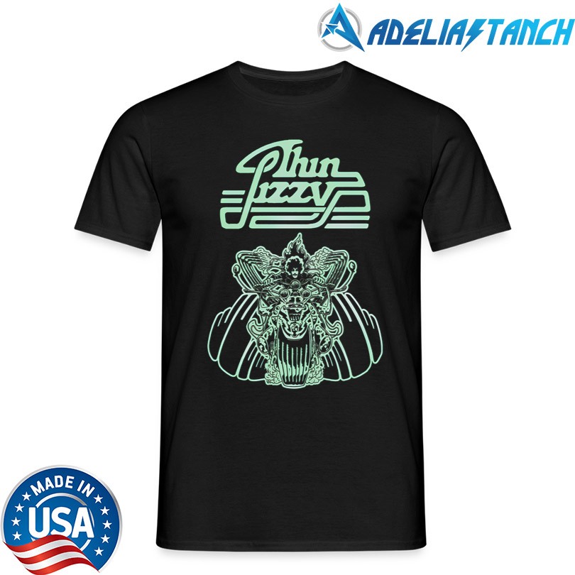 Thin Lizzy Rocker Glow In The Dark Black Tee