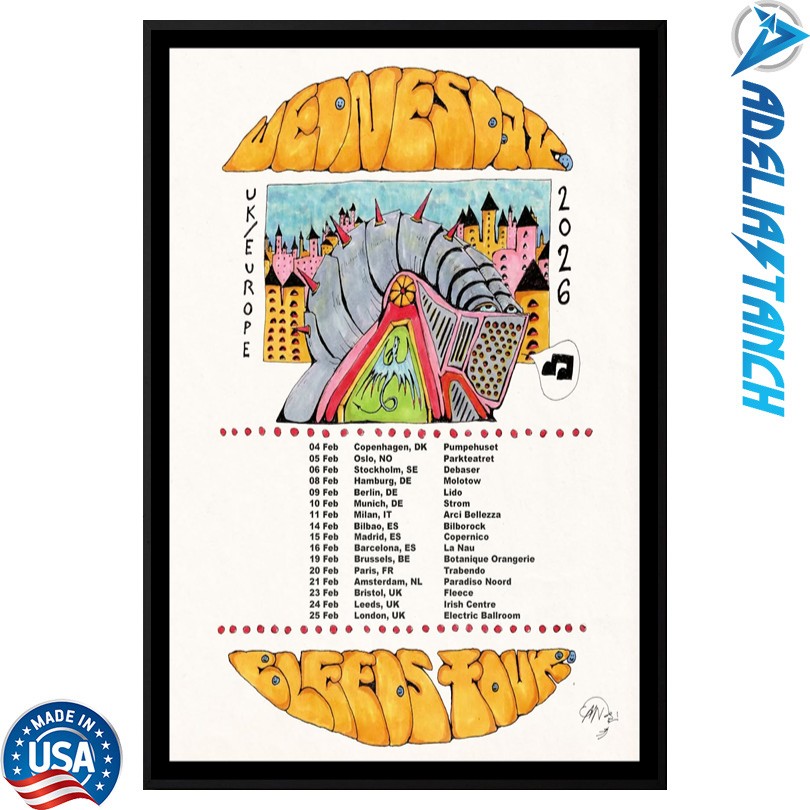 Wednesday Bleeds Tour 2026 Poster