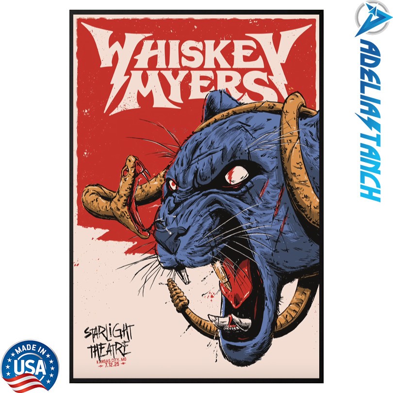 Whiskey Myers Starlight Theatre 7 12 2025 Kansas City, MO Event Poster
