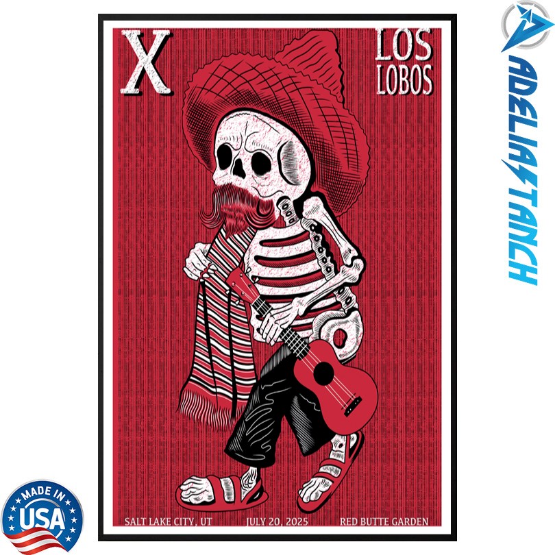 X The Band Salt Lake City, UT 7 20 25 Tour Poster